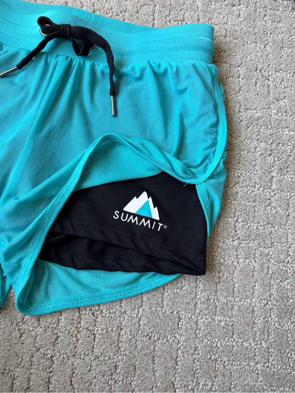 Varsity D2 Summit Cheer Shorts Size XS Teal Black